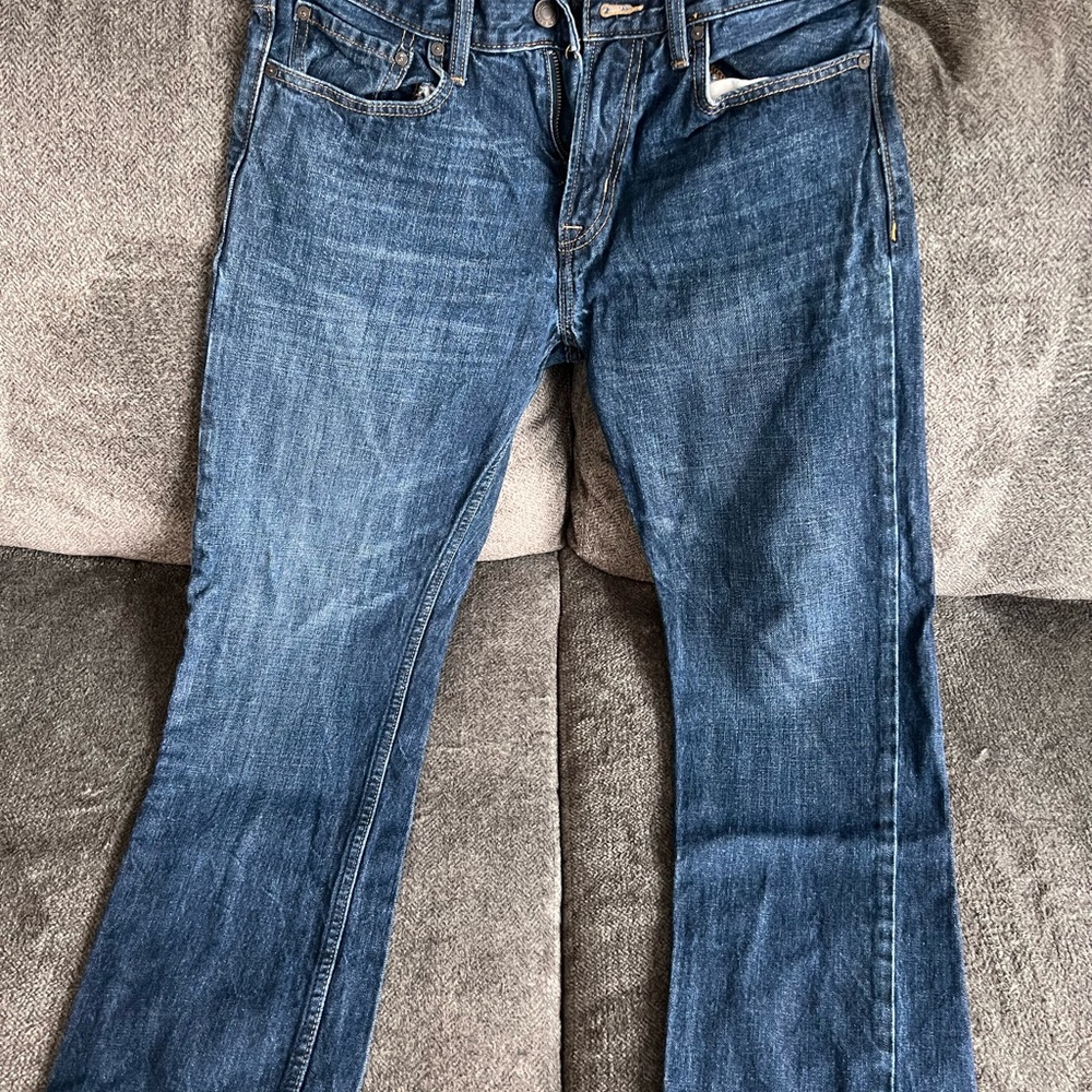Old Navy Blue Slim Straight Jeans